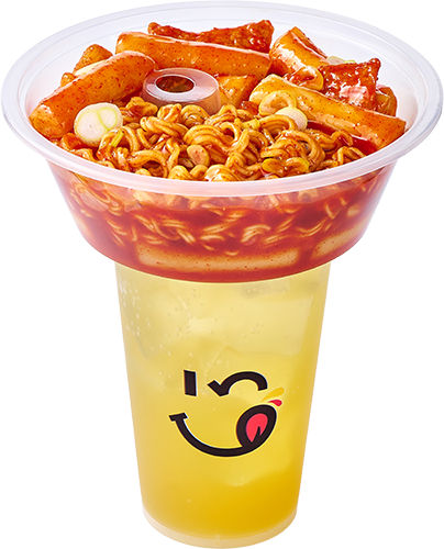 밀떡 라볶이 콤보